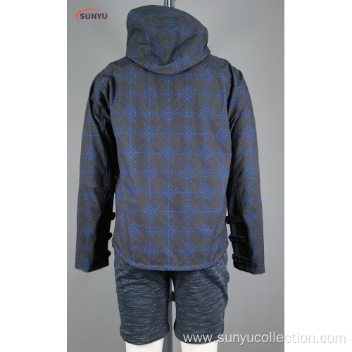 100%polyester woven winter jacket with hood